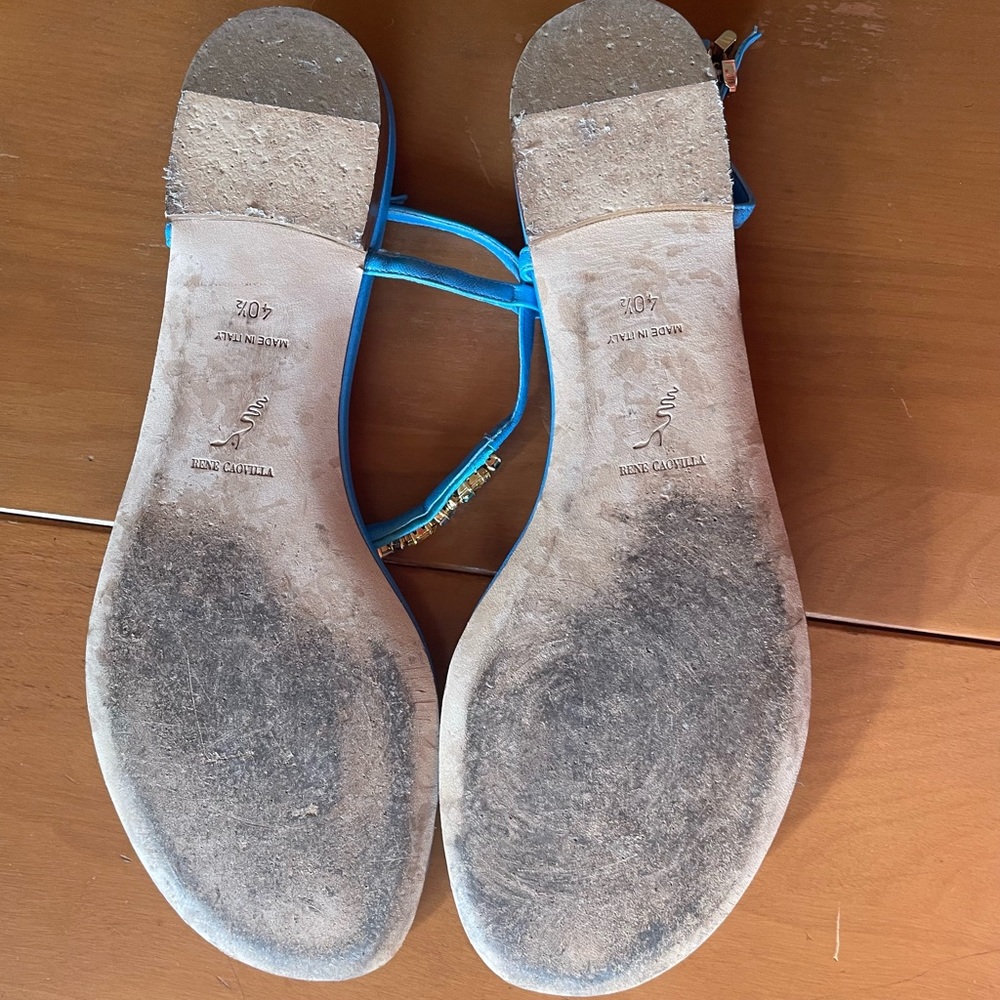 Rene Caovilla Crystal Thong Sandals - Picture 10 of 14